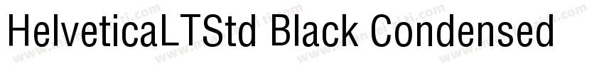 HelveticaLTStd Black Condensed字体转换